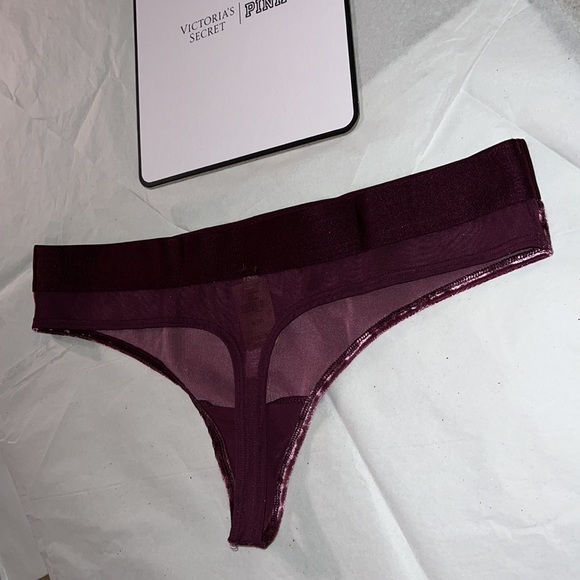 UNISEX Victoria’s Secret Velvet THONG Underwear XL - Picture 10 of 13